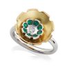 Emerald ring, bespoke ring, goldsmith Skipton