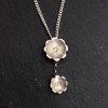 Fiore drop pendant with Peridot gemstones