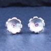 Fiore small stud earrings Pink Tourmaline