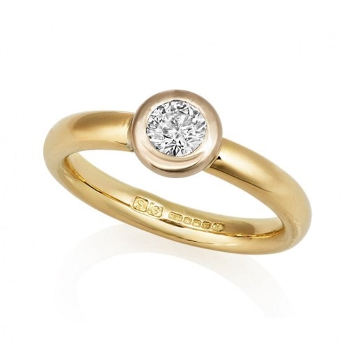 SG7 Jewellery clarity engagement ring yellow gold